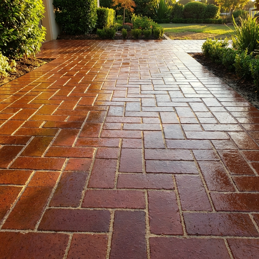 Pavers After Sealing